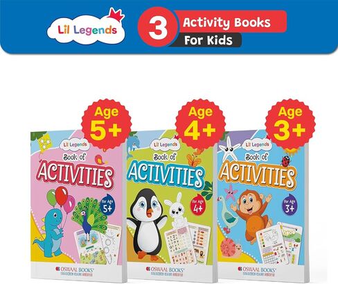 كتب Oswaal كتب Lil Legends Preschool Books (مجموعة من 3 كتب) لأطفال 3 سنوات من العمر in Saudi Arabia
