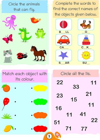 كتب Oswaal كتب Lil Legends Preschool Books (مجموعة من 3 كتب) لأطفال 3 سنوات من العمر in Saudi Arabia