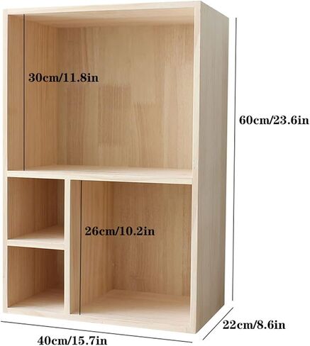 Bookshelf Multifunctional Bookcase for Desktop Small Bookshelf Organizer Office Storage Rack Bookshelves in Kuwait