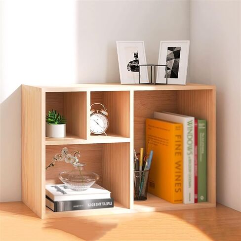 Bookshelf Multifunctional Bookcase for Desktop Small Bookshelf Organizer Office Storage Rack Bookshelves in Kuwait