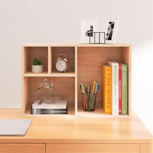 Bookshelf Multifunctional Bookcase for Desktop Small Bookshelf Organizer Office Storage Rack Bookshelves in Kuwait