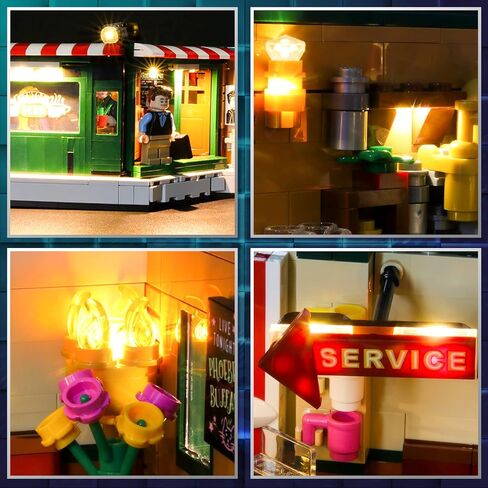 Vaodest LED Light for Lego Central Perk 21319 Model,Design and Configuration Compatible with Model 21319 (LED Light Only, Not Building Block Kit) in Saudi Arabia