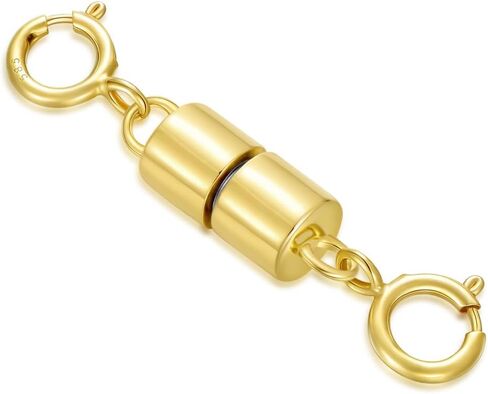 10K Real Gold Necklace Connector Extender Clasps for DIY Bracelet Jewelry Making, Lobster Clasp Extender Necklace Clasp Connector Bracelet Extension, Double Lobster Clasp 10K Gold(Style 1) in Kuwait
