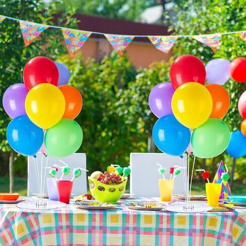8 Pack Balloon Stand Kits, Balloon Sticks Holder with Base for Table Baby Shower Gender Reveal Graduation Birthday Wedding Anniversary Party Decorations in Saudi Arabia