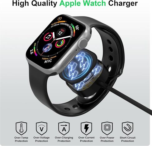 شواحن متعددة 4 في 2 100 واط لساعة سامسونج جالاكسي 6/6 كلاسيك/ 5/5 برو/4/4 كلاسيك/3/أكتيف 2/أكتيف، كابل شحن متعدد 3M/10 قدم لساعة سامسونج جالاكسي/جالاكسي S23/22/ أندرويد/آيفون 15 14/كمبيوتر محمول in Kuwait