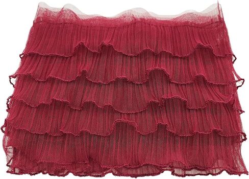 3 Yards White Pleated Lace Chiffon Fabric Elastic Lace Trim for Wedding Bridal Dress Decoration DIY Sewing Clothing Decoration, 2 Inch in Kuwait