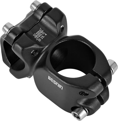 BESNIN Bike stem +/- 7 Degrees 25.4mm 45mm Bicycle stemshort MTB stem Mountain Bike stem Handlebar stem for Cycling Aluminium Alloy in Saudi Arabia