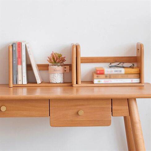 Bookshelf Small Bookshelf Modern Wooden Desk Storage Rack Simple Shelves Adjustable Desk Organizer Bookshelves in Saudi Arabia