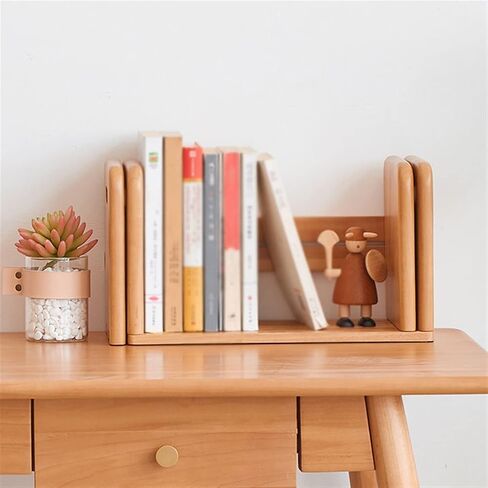 Bookshelf Small Bookshelf Modern Wooden Desk Storage Rack Simple Shelves Adjustable Desk Organizer Bookshelves in Saudi Arabia