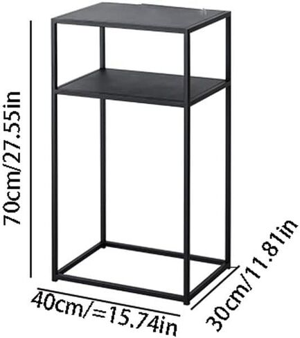 Bookshelf Nordic Metal Double-Decker Sofa Side Table Simple Bedside Storage Cabinet Rack Display Stand Modern Floor Bookshelf Bookshelves in Saudi Arabia