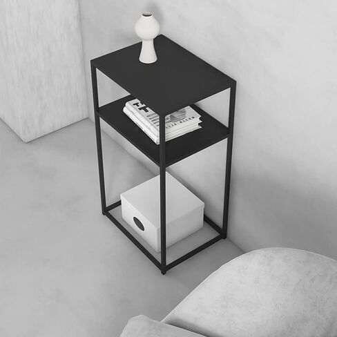 Bookshelf Nordic Metal Double-Decker Sofa Side Table Simple Bedside Storage Cabinet Rack Display Stand Modern Floor Bookshelf Bookshelves in Saudi Arabia