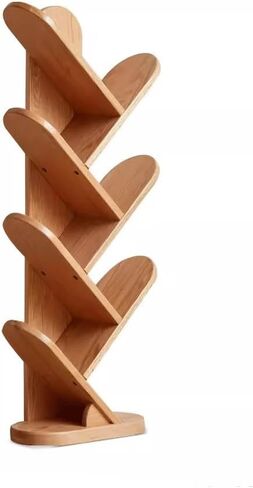 Bookshelf Solid Wood Bookshelf Floor-Standing Tree-Shaped Storage Rack Corner Storage Rack Home Multi-Layer Creative Bookcase Bookshelves in Saudi Arabia
