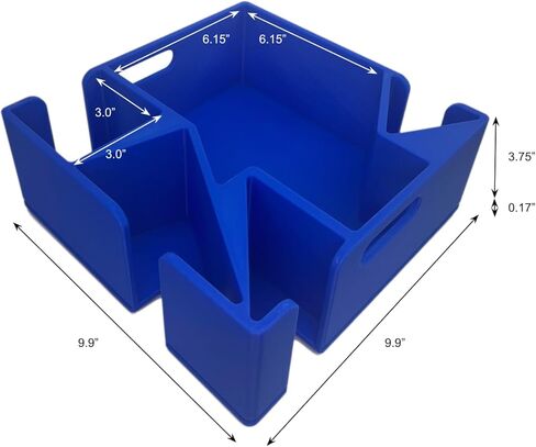 Magnetic Tile Storage - Starter Stack, Storage System, Standard Sorter with (2) Half Buckets, Organizer, Bin, Kids, Toys (Lemon) in Saudi Arabia