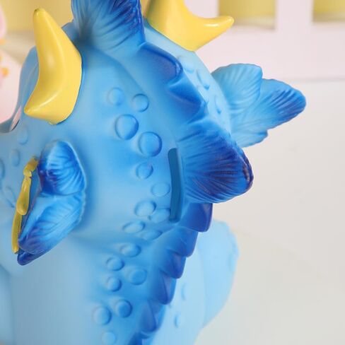Dinosaur Piggy Bank for Kids, Unbreakable Dragon Money Coin Bank for Boys and Girls, Great Gifts for Birthday, Easter, Christmas (Blue) in Kuwait