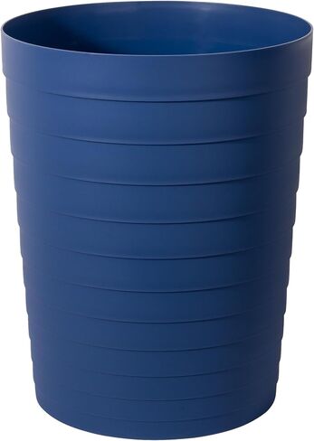 UUJOLY Small Bathroom Trash Can Wastebasket, Plastic Garbage Bin Container Basket for Bathrooms, Laundry Room, Kitchens, Offices, Kids Rooms, Dorms, White, 1.8 Gallon in Saudi Arabia