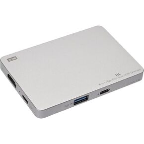 وصلة شاشة الكمبيوتر المحمول H4 - محور 8 في 1 مع HDMI مزدوج ممتد، 2 HDMI (4K @60 هرتز)، 3 منافذ USB A&C 3.0 لـ Dell/HP/Lenovo in Kuwait