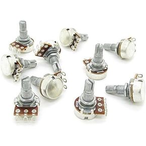 B500k OHM Guitar Pots Audio Split Potentiometer Replacement for Electric Guitar Pack of 10