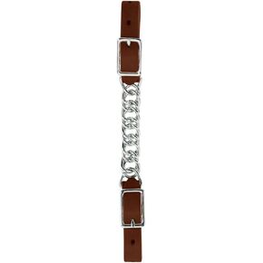 Weaver Leather Brahma Webb 4 1/2-Inch Flat Link Chain Curb Strap