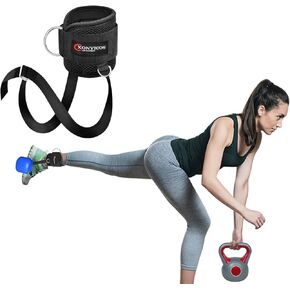 Adjustable Ankle Weights Straps for Cable Machine,Dumbbell Attachment for Feet - Leg Curl Kickbacks and Extensions - Pesas para Tobillos for Men and Women