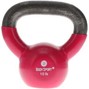 Body Sport Cast Iron Vinyl Coated Kettlebells – Kettlebell for Weight Lifting – Strength Training Kettlebell – Professional Fitness for Gym & At Home
