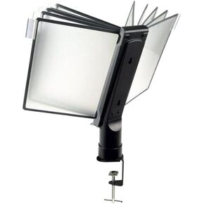 Aidata FDS011L منظم مرجعي لمشبك المكتب، أسود، تنظيم واضح وفعال وعرض المواد المرجعية، ارتفاع عرض المنتج من المكتب 340 مم (13.4 بوصة) حتى 660 مم (25.98 بوصة) in Kuwait