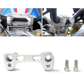 Motorcycle Handlebar Riser Heighten Extend Handle Bar Mount Clamp Adapter for BMW 310GS G310R G 310 GS R 2016-2019(Black)