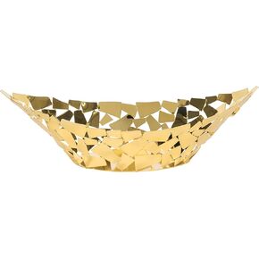 Elegance Facets Basket/Centerpiece, 11" Bowl, Gold