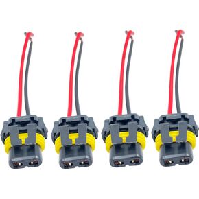 4pcs 9005 9006 LED Bulbs Socket 2-Wires Socket Holder Adapter connector Turn Signal Tail Stop Rear Brake Light wiring harness plug car Pigtail Cable