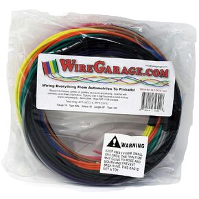 High Temp GXL Cross-Link XLPE Stranded Wire, 14 AWG, GA, Gauge, SAE J1128, Automotive, Motorcycle, Electrical, 10' Each of 12 Solid Colors (120' Total)