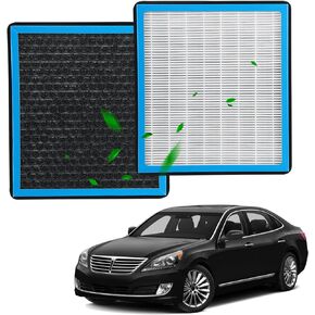 1*HEPA Cabin Air Filter replacement CF10735 Compatible with Hyundai Equus 2011-2016,Genesis 2009-2016,Santa Fe 2019-2020;Kia K900 19-220,Stinger 18-23,Telluride 20-24;Genesis G70,G80,G90,Gv70,Gv80
