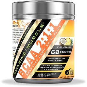BCAA 2:1:1 Branched Chain Amino Acids Supplement | 6000 Mg Per Serving | 60 Servings Per Bottle | Blue Raspberry Flavor