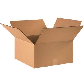 Aviditi HD16168DW Heavy-Duty Double Wall Corrugated Cardboard Box 16" L x 16" W x 8" H, Kraft, for Shipping, Packing and Moving (Pack of 15)