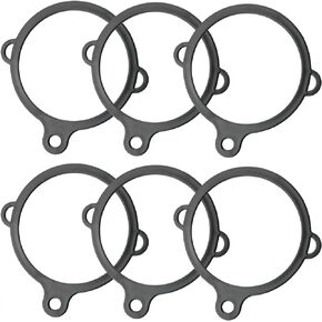 Water Bottle Ring 6PCS Black 3 Hole Safety Ring for Water Bottle Sling Holder or Handle