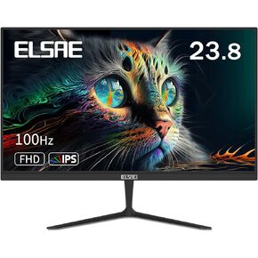 شاشة 24 بوصة 100 هرتز، شاشة كمبيوتر عالية الدقة IPS 1080P، تدعم FreeSync، قابلة للتثبيت على الحائط VESA، إضاءة زرقاء منخفضة، شاشة ألعاب مع GAMEPLUS، HDR، منافذ HDMI ونوع C، زر الروك، أسود