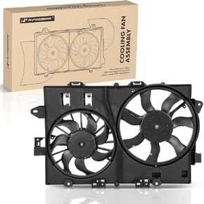 A-Premium Engine Radiator Cooling Fan Assembly Compatible with Select Chevrolet & Pontiac Models - Equinox 2006-2008, Torrent 2006-2008, 3.4L - Replace# 19130231, 19130401