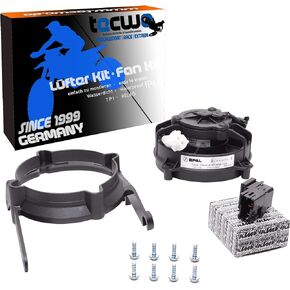 Original SPAL Radiator Cooler Fan for 4 Stroke Model TPI KTM EXC-F 250 350 450 500 Husqvarna FE GASGAS EC from Year 2018 to 2023 complet Kit, Incredibly Easy Plug and Play Installation