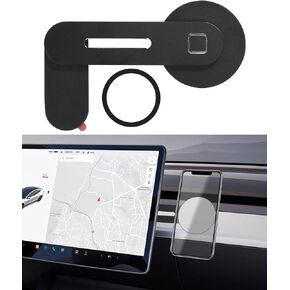 RACOONA Magnetic Car Phone Mount,Phone Holder for Car,Car Accessories Foldable and Adjustable Phone Mount,Cell Magnetic Phone Holder for Car Screen Laptop (Black)