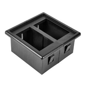AutoEC Rocker Switch Panel Switch Holder Housing Kit - Black Plastic
