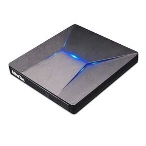 كومباني MTHSTEC محرك اقراص دي في دي خارجي من بلوراي بمنفذ USB 3.0 ونوع سي وبلو راي بتصميم نحيف ثلاثي الابعاد متوافق مع ويندوز XP/7/8/10 وماك او اس وماك بوك واللابتوب والكمبيوتر المكتبي