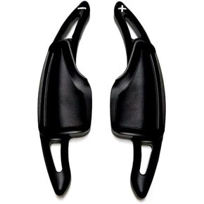 HIGH FLYING 2pcs Interior Accessories Steering Paddle Shifts Extensions Black for Chevy Chevrolet Camaro 2016-2022, C7 Corvette 2014-2019