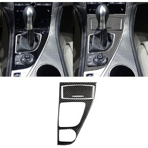 2PCS Real Carbon Fiber Car Steering Wheel Button Panel Frame Cover Interior Trim Premium Genuine Soft Carbon Fiber Decoration Sticker Compatible with Infiniti Q50 2018-2023 Accessories Black
