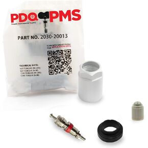 Wheel Accessories Parts TPMS Service Kits | 12 Pack | Grommet Nut Core Cap | Fits Chevrolet | Dodge | Jeep Equivalent to 2030 | 20013 | Used for OE Sensors 13593957 | 5602-9319AC | 5602-9359AC