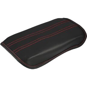 Car Center Console Pad Waterproof Armrest Seat Box Cover Protector for Nissan Qashqai 2019 2020 2021 Black Red