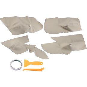 Car Front Rear Door Panel Armrest Cover Interior Door Trims for VW Golf 2005-2010 Beige (Set of 4)
