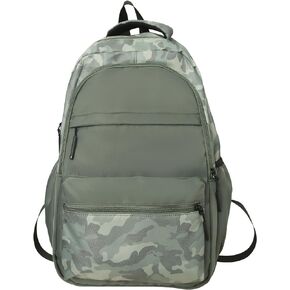 Cute Backpack for School Kids Camouflage Laptop Travel Backpack for Women Men Casual College Teen Bookbag(blue)