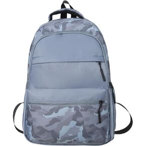 Cute Backpack for School Kids Camouflage Laptop Travel Backpack for Women Men Casual College Teen Bookbag(blue)