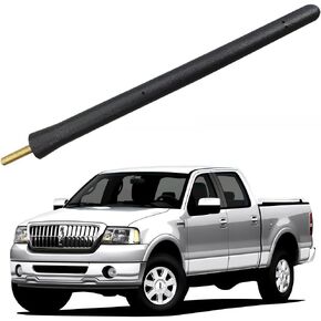 Short Antenna for Lincoln Mark LT (2006-2008), Mercury Montego (2005-2007), Mercury Sable (1992-2005) Radio Premium Reception - 6 3/4 Inch Car Wash Proof, Internal Copper Coil Antenna Mast Replacement
