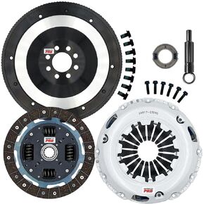 ClutchMax PRO Performance Stage 2 Clutch Kit with Chromoly Flywheel Compatible with 2002-2006 Mini Cooper S Hardtop 2005-2008 Cooper S Convertible Supercharged 6-Speed R50 R52 (CP03055HDLSF-ST2)