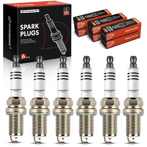 A-Premium Iridium Platinum Spark Plugs Compatible with Audi Q5 2013-2017, Q7, A6 Quattro, A7 Quattro, A8 Quattro, S4, S5, SQ5 & Porsche Cayenne, Panamera & Volkswagen Touareg, 3.0L, Pack of 6