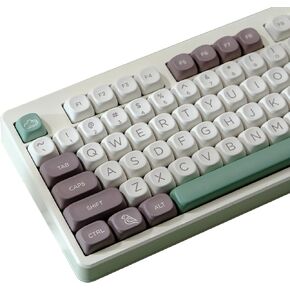 PBT Keycaps 60 Percent, 125 Keys Custom Dye Sublimation ANSI Layout MOA Profile Keycaps Set Compatiable for Cherry MX Switch Mechanical Keyboard